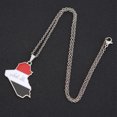 thumbnail image 3 of Xingzhi Exquisite Iraq Map Pendant Necklace For Fashionable Art Lovers Premium silver, 3 of 6