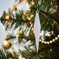 thumbnail image 5 of LGHDIWN 6 Pcs Christmas Finial Ornaments Shatterproof Plastic Finial Ball Drop Ornaments, Christmas Tree Hanging Decorations for Holiday, Vintage Drop Finial Pendant, 5 of 7