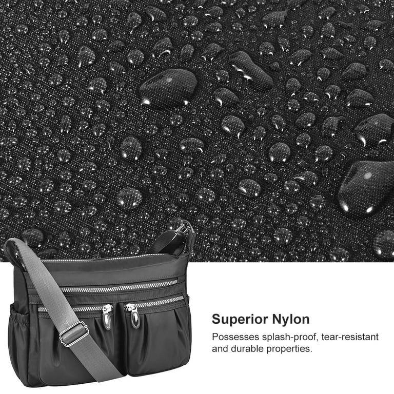 SEINPURE Women Nylon Crossbody Bag Waterproof Multi Pockets