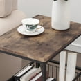 thumbnail image 5 of Spacious Storage Basket and Shelf Storage Organizer Wood and Metal End Table, 5 of 6