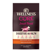 Angle View: Wellness CORE Digestive Health Small Breed Chicken & Brown Rice Dry Dog Food, 12 Pound Bag