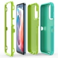 thumbnail image 7 of Xhy Moto G Play 2024 Case with Screen Protector Military Grade Heavy Duty Protection 3 in 1 Shockproof Armor Rugged Durable for Motorola G Play 2024 Phone - Green+Yellow, 7 of 7