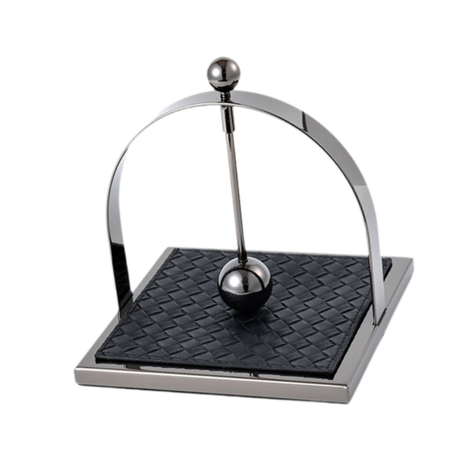 Fiocias Dining Paper Towel Holder Stainless Steel with Weighted Arm Tissue Dispenser for black