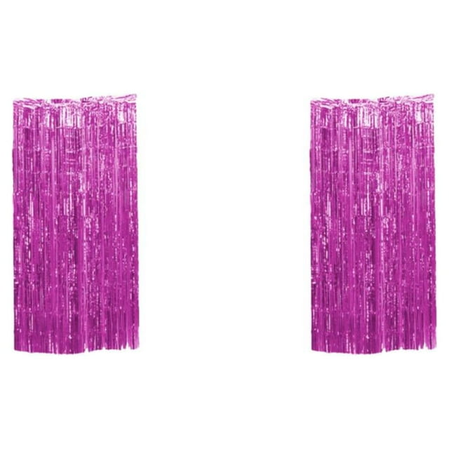 Thinsony Non Toxique Parti Fond Feuille Inodore Faite avec des Pompons Doigt Rose 3*1M 2Set