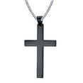 thumbnail image 2 of Simple Cross Necklace for Mens Stainless Steel Pendant,24 Inch, 2 of 4