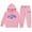 Pink, variant on Ocean Graphic 2-Piece Sweatsuit for Child Toddler Boys Girls, Pullover Hoodie and Sweatpants Tracksuit Set, Hooded Jogging Outfit Clothing