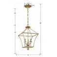 thumbnail image 5 of 514-GA Crystorama Lighting Broche - 3 Light Lantern-Antique Gold Finish    -Traditional Installation, 5 of 9