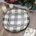 thumbnail image 5 of Balsa Circle 10 Round 13" Black Disposable Paper Charger Plates Buffalo Plaid Wedding Party Tableware Supplies, 5 of 8