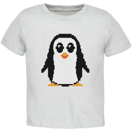 

8 Bit Penguin White Toddler T-Shirt - 3T