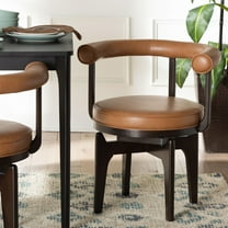 Baxton Studio Delacruz Mid-Century Dining Chair, Tan