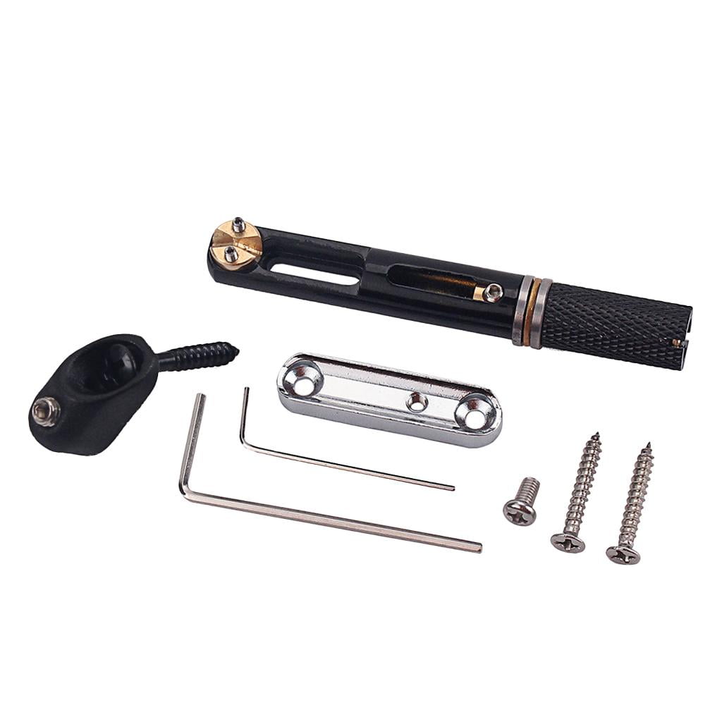 LeeQinersw 5 Strings Electric Guitar Bridge Set with Wrench Screws Guitar Bridge Base Parts