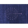 thumbnail image 1 of Ahgly Company Machine Washable Indoor Rectangle Abstract Blue Contemporary Area Rugs, 5' x 7', 1 of 4