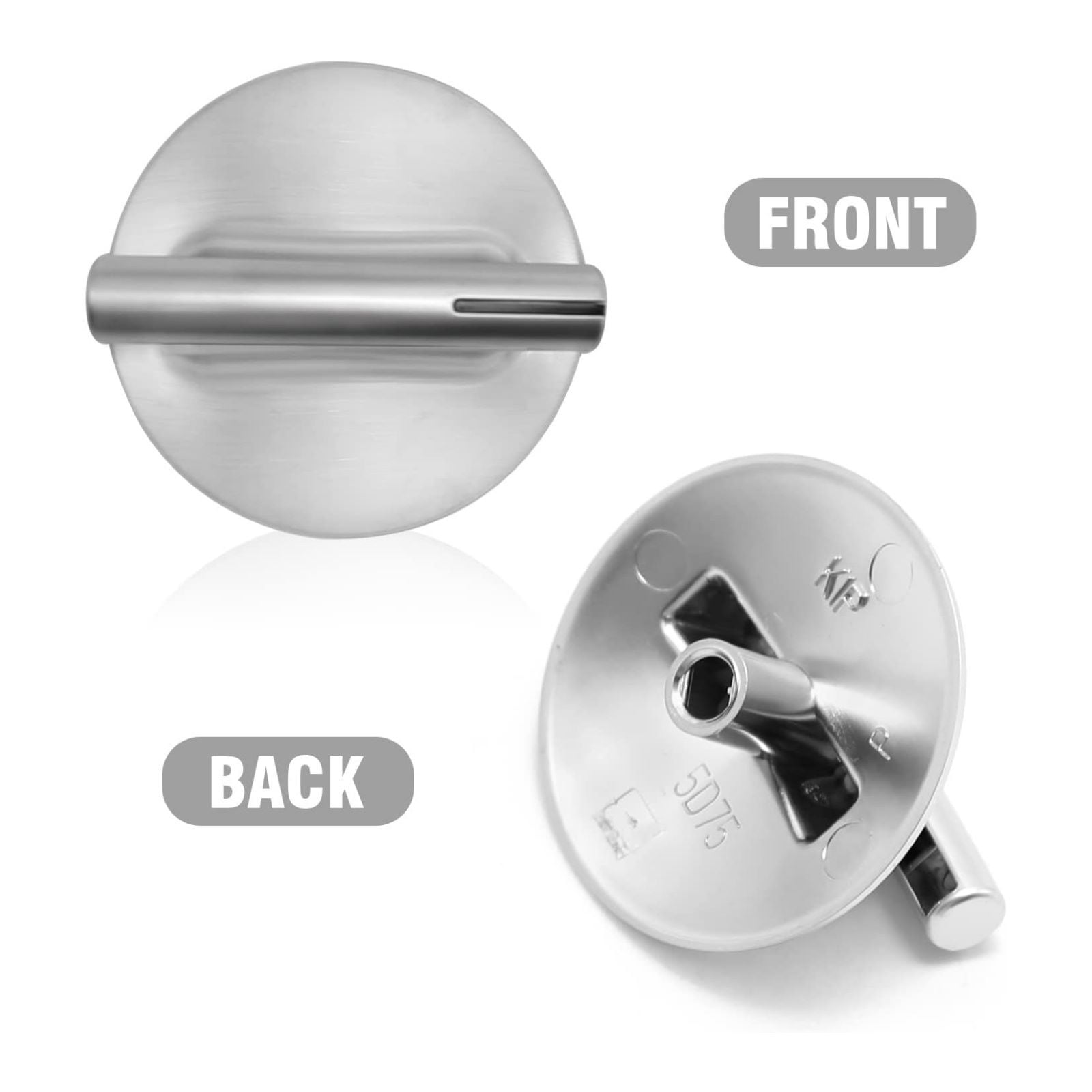 NATEFEMIN Silver Stove Knobs for Select Models, Heat-Resistant & Non-Toxic, Perfect for Health-Conscious Cooks