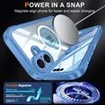 thumbnail image 3 of Magnetic Case for iPhone 17 with Built-in Screen Protector, Shockproof Phone Cover with Camera Protector, Compatible with MagSafe, Full Body Phone Case, 3 of 5