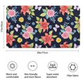thumbnail image 3 of Pioneer Flower Floral Print Pattern Bathroom Rugs Mat, Non Slip Microfiber Bathroom Rug with Rubber Backing, Soft Mats for Bathroom Floor Tub Shower, 17"x30", 3 of 5