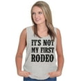 thumbnail image 4 of Funny Attitude Its Not My First Rodeo Plus Size Graphic Tank Top Brisco Brands 2X, 4 of 5