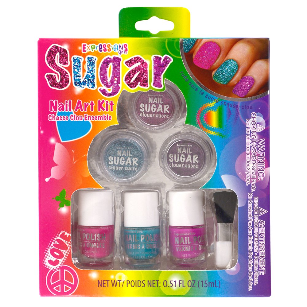 Expressions Girl Sugar Nail Polish 7Piece Set Nail Glitter & Polish