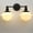 Black, variant on Pathson 2-Light Wall Sconce with Milky White Glass Shades, E26 Industrial Wall Lighting Fixture for Bathroom Vanity Mirror Kitchen