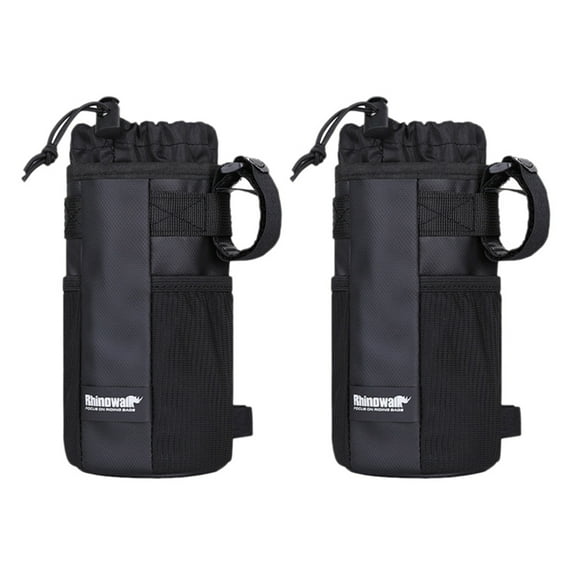 2X Rhinowalk Cycling Water Bottle Carrier Pouch Carrier Bag Bike Kettle Bag Portable Insulation Kettle Handlebar Bag