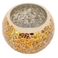 thumbnail image 3 of Candelabro de mosaico hecho a mano, exquisito y romántico candelabro de vidrio dorado, candelabro para mesa de comedor., 3 of 14