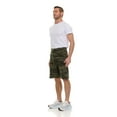 thumbnail image 2 of 12 Pack Mens Fleece Lined Cotton Shorts, 11 Inch Casual Comfy Lounge Shorts, Wholesale Bulk Multipack for Donations, Charities, and Shelters (Green Camo, Large), 2 of 7