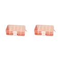 thumbnail image 3 of Qarigey Joyero Herrajes a prueba de agua Accesorios para el hogar Contenedor de plástico Cajas de almacenamiento livianas a prueba de polvo Naranja 10 celler 2Conjunto, 3 of 5