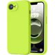 thumbnail image 1 of Funda de Silicona Premium, Forro de Microfibra Suave, a Prueba de Golpes, para iPhone 16e/17e 6.1", Verde Fluorescente, 1 of 7