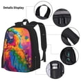 thumbnail image 3 of Easygdp Colorful Parrot Jungle Dream A Mochila para Niños y Niñas con Set de Caja de Almuerzo y Estuche para Lápices 3 en 1, Mochila Escolar Estampada para Adolescentes, 3 of 7