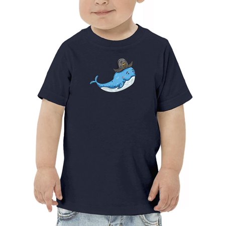 

Cartoon Blue Whale Pirate Hat T-Shirt Toddler -Image by Shutterstock 4 Toddler