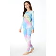 thumbnail image 2 of Beezizac Girls 100% Cotton Pajama Set Tie-Dye Ice-Cream Cupcake Pants Jammies PJs Size 6, 2 of 7