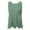 Green, variant on Daznico Women's Sleeveless Ruffle Peplum Blouse - Round Neck Y2K Shirt for Summer Fashion,Size L