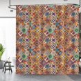 thumbnail image 3 of Shower Curtain Colorful Mandala Irregular Pattern Modern Bohemian Chic Shower Curtain Set with 12 Hooks for Bathroom Decor Accessories Bathtub Curtain, 72"x72", 3 of 6