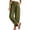 Army Green, variant on Barrel Pants Women Petite Trendy Cuffed Hem Elastic Waisted Summer Pants Casual Loose Wide Leg Pants with Patch Pockets 2026 Brown M