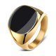 thumbnail image 4 of Anillo de acero de titanio brillante para hombre, 2 uds., anillo de acero inoxidable punk hip hop, tamaño, 4 of 4