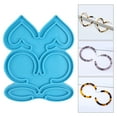thumbnail image 2 of Oval Love Heart Round Style Earrings Epoxy Resin Mold Ear Studs Dangle Casting Silicone Mould DIY Crafts Jewelry Pendants Making Tools, 2 of 10