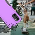thumbnail image 5 of Designed for Samsung Galaxy A13 5G & Galaxy A13 4G Case,Heavy-Duty Tough Rugged Lightweight Slim Shockproof Protective Men Women Phone Case Cover for Galaxy A13,(6.5",2022)[Purple/Black], 5 of 13