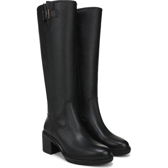Vionic Women's Sonora Knee High Boot Black Leather Wide Calf 9W