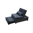 thumbnail image 1 of Folding Ottoman Bed, Convertible Ottoman Sofa Sleeper Bed, Velvet, Dark Gray, 1 of 10