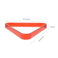 thumbnail image 2 of OULII Support de Billard Triangulaire 1Ensemble Matériau PC Rouge Simple et Durable à Utiliser, 2 of 8
