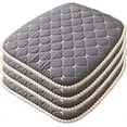 thumbnail image 1 of Nvzi Cojines de espuma viscoelástica para silla con lazos para sillas de comedor, almohadillas antideslizantes para silla de comedor de cocina y cojín de asiento, paquete de 4, 1 of 4