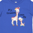 thumbnail image 4 of Inktastic My Grandma Loves Me Giraffe Boys or Girls Baby T-Shirt, 4 of 5