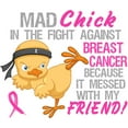 thumbnail image 3 of CafePress - Mad Chick 3L Breast Cancer Women's Dark Pajamas - Women's Short Sleeve Print T-Shirt and Pants Dark Cotton Pajama Set, 3 of 7