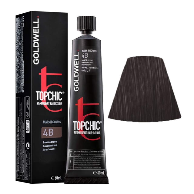 Tinte para el cabello Goldwell Topchic 4b Havana Brown 60 ml
