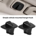 thumbnail image 5 of 2Pcs Car Black ABS Interior Roof Hooks Clothes Hanger Hook Trim for V90 S90 XC40 XC60 XC90 2015-202, 5 of 5
