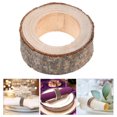 thumbnail image 3 of 8 piezas de colgantes circulares de madera, creativos, naturales, sin terminar, para servilletas de madera, para mesas de hotel, bodas, proyectos de bricolaje y manualidades., 3 of 8