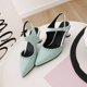 thumbnail image 4 of Zapatos de tacón medio de cuero de imitación de moda con hebilla de metal Sandalias para mujer Tamaño 35-43 Wmkox8yii shjk8247, 4 of 9
