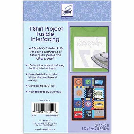 June Tailor T-Shirt Project Fusible Interfacing, 60" x 72", White