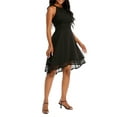 thumbnail image 5 of DYMADE Women Party Evening Cocktail Dress Chiffon Irregular Sleeveless Casual Dress, 5 of 6