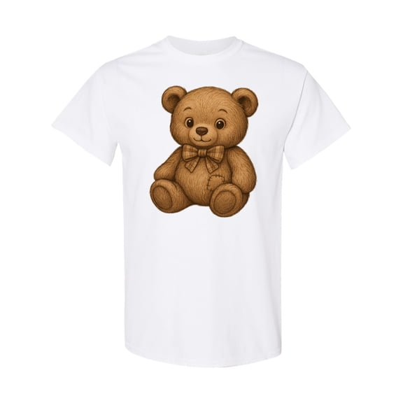 Inktastic Adorable Teddy Bear Sketch Vintage Charm T-Shirt