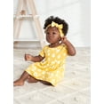 thumbnail image 4 of Gerber Baby & Toddler Girls Dress, Diaper Cover & Headband Outfit Set, 3-Piece (Newborn - 5T), 4 of 11